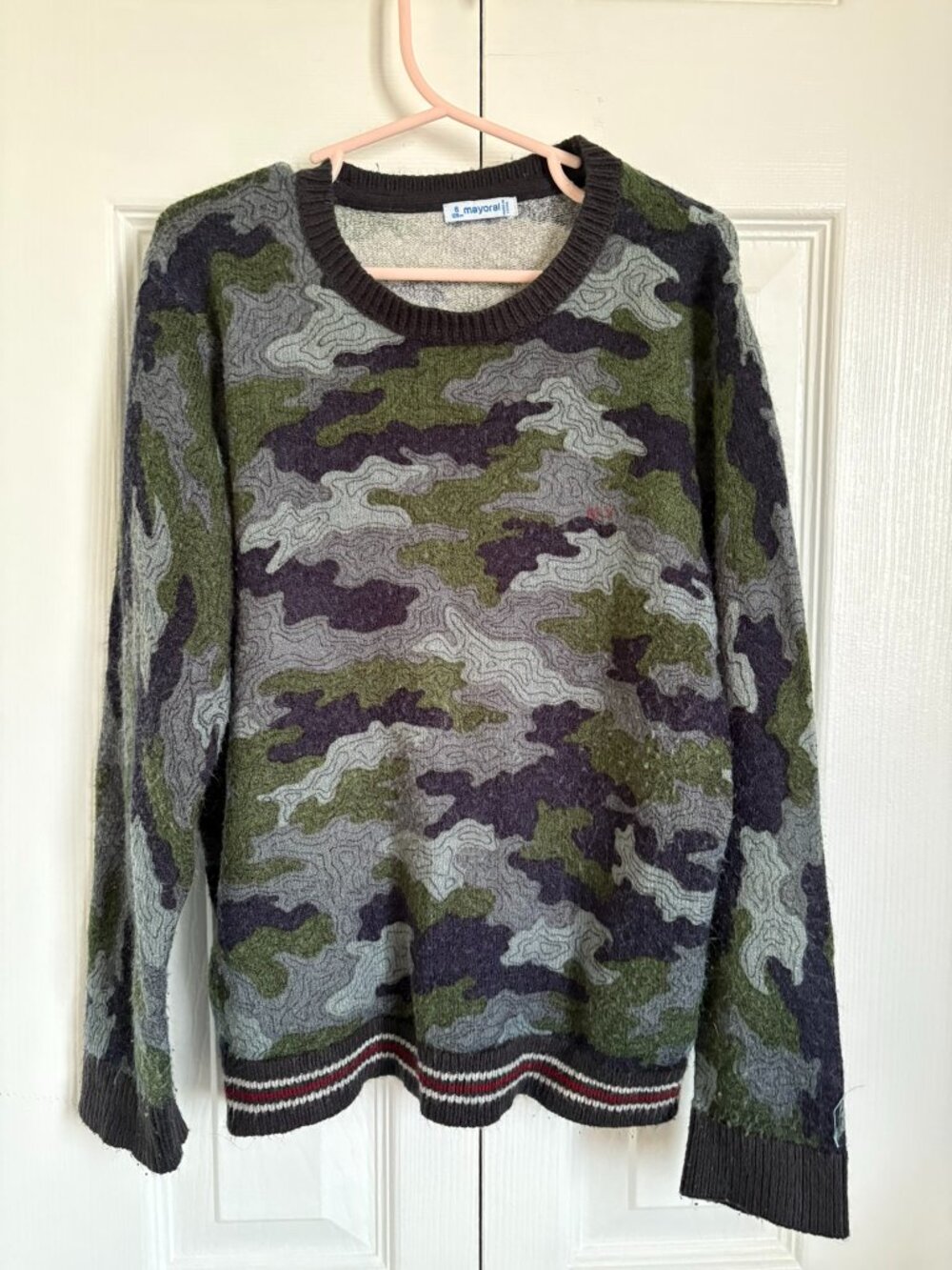 MAYORAL Boy's Sweater in Camo Print Size 8
